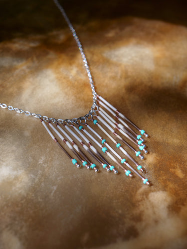 KIMSA Quill Necklace (Turquoise)
