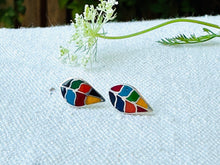 Load image into Gallery viewer, Mini Multicolor Silver Studs - NEW