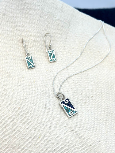 Pachamama Silver Earrings & Pendant