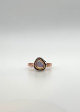 Load image into Gallery viewer, Teardrop Copper &amp; Silver Ring -Opal