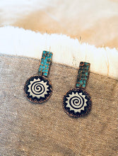 Load image into Gallery viewer, Swirl Sun Earrings *Copper variants