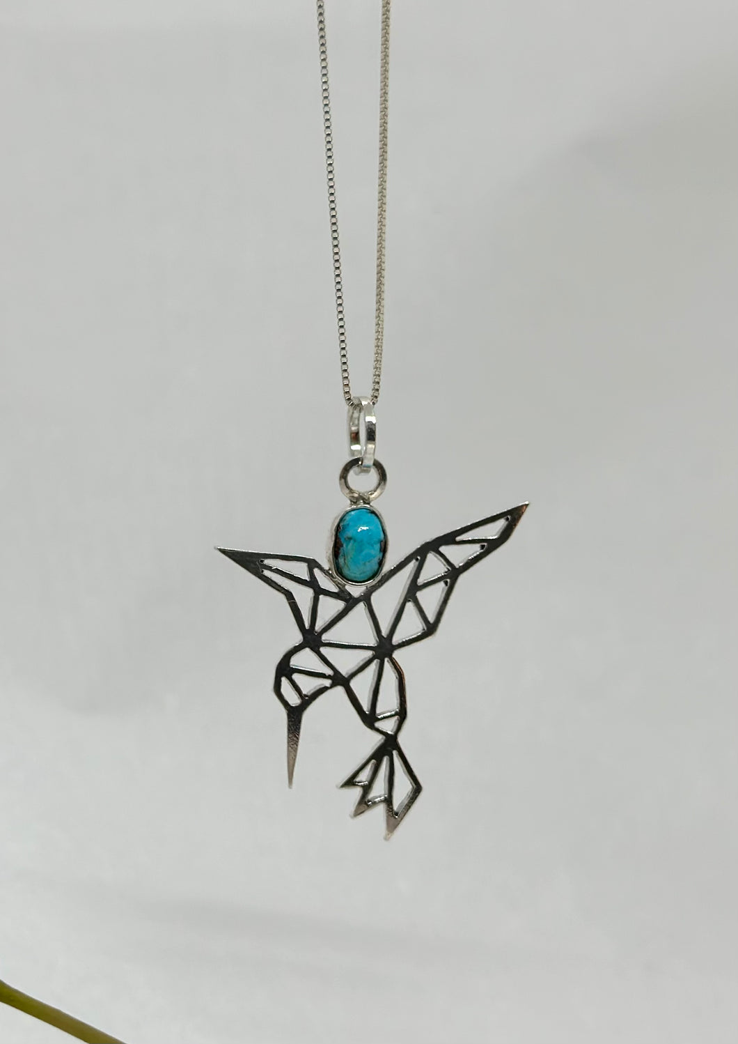 Hummingbird Silver Pendant