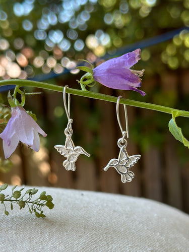 Hummingbird Silver Earrings