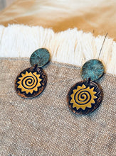 Load image into Gallery viewer, Swirl Sun Earrings *Copper variants