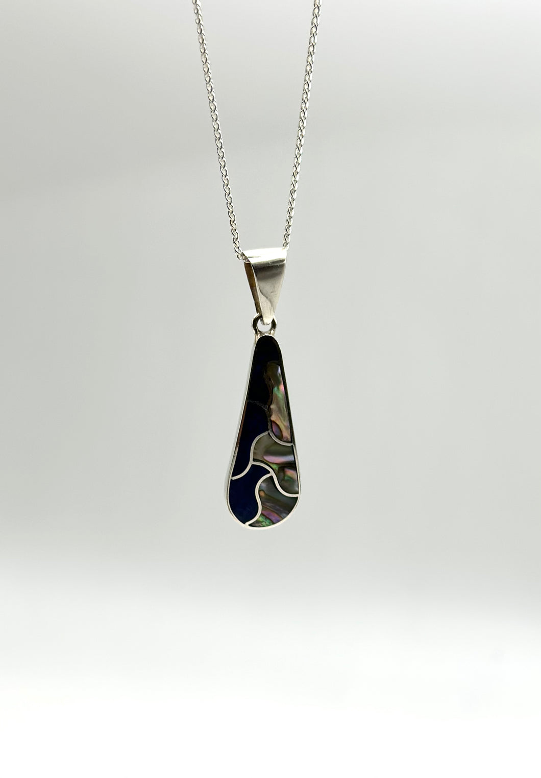 Water drop Silver pendant