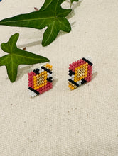 Load image into Gallery viewer, Little Shiny Wolf Mini Studs - Chevron &amp; Print