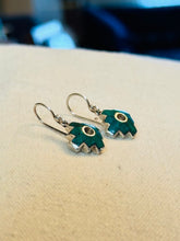 Load image into Gallery viewer, Chrysocolla Chakana Earrings