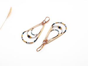 Triple Hoop Quill Earrings