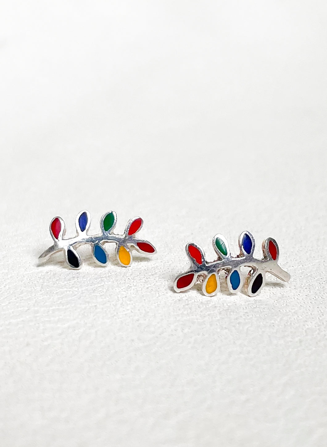 Spring Silver Studs