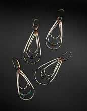 Load image into Gallery viewer, Triple Hoop Quill Earrings