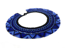 Load image into Gallery viewer, Blue Zig Zag Necklace