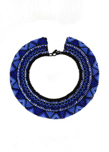 Blue Zig Zag Necklace