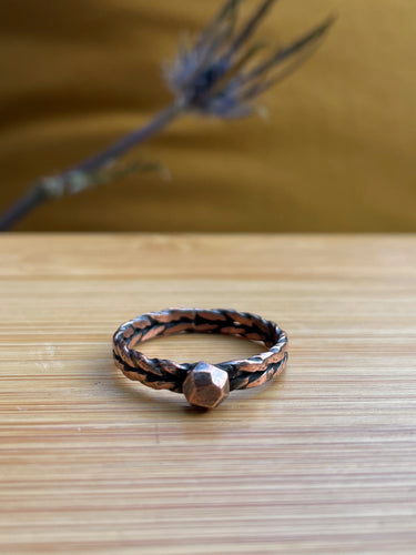 Braided Copper Ring