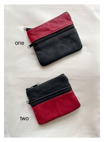 Leather Pouches - Red Style #1