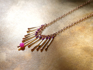MAYWA Quill Necklace (Agate)