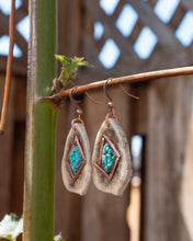 Load image into Gallery viewer, Copper Diamond Earrings