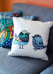 Embroidered Animal Cushion Covers