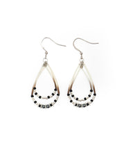 Load image into Gallery viewer, Double Hoop Porcupine Quill Earrings - I *variants