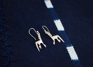 Wolf Silver Earrings - ( Kitu Cara )