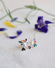 Load image into Gallery viewer, Silver Hummingbird Studs - Style 2