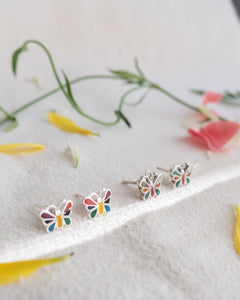 Silver Butterfly Studs - Style 2