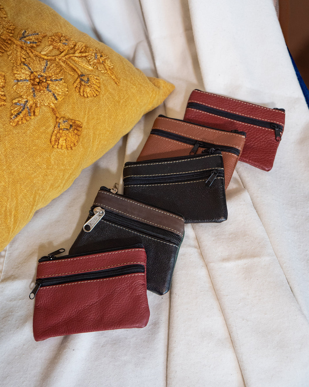 Leather Pouches - Earth Tones