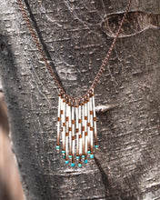 Load image into Gallery viewer, Turquoise &amp; Quill Necklace
