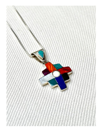 Rainbow Chakana Pendant